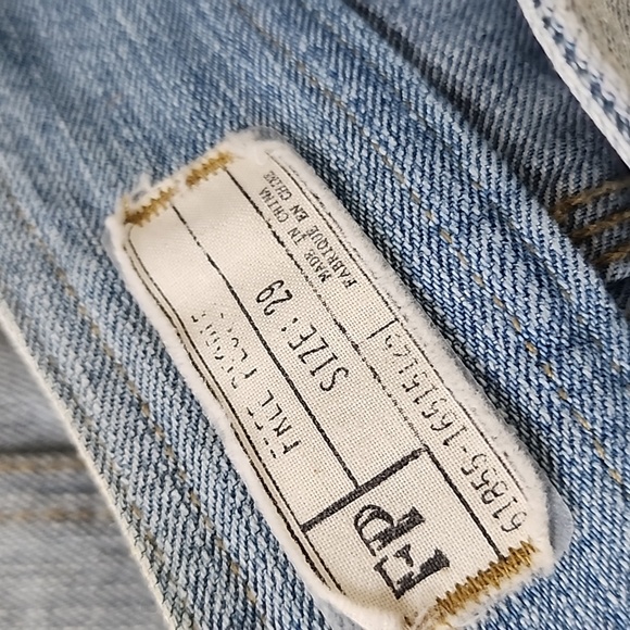 Free People Retro Boho Denim Flares - Picture 5 of 6